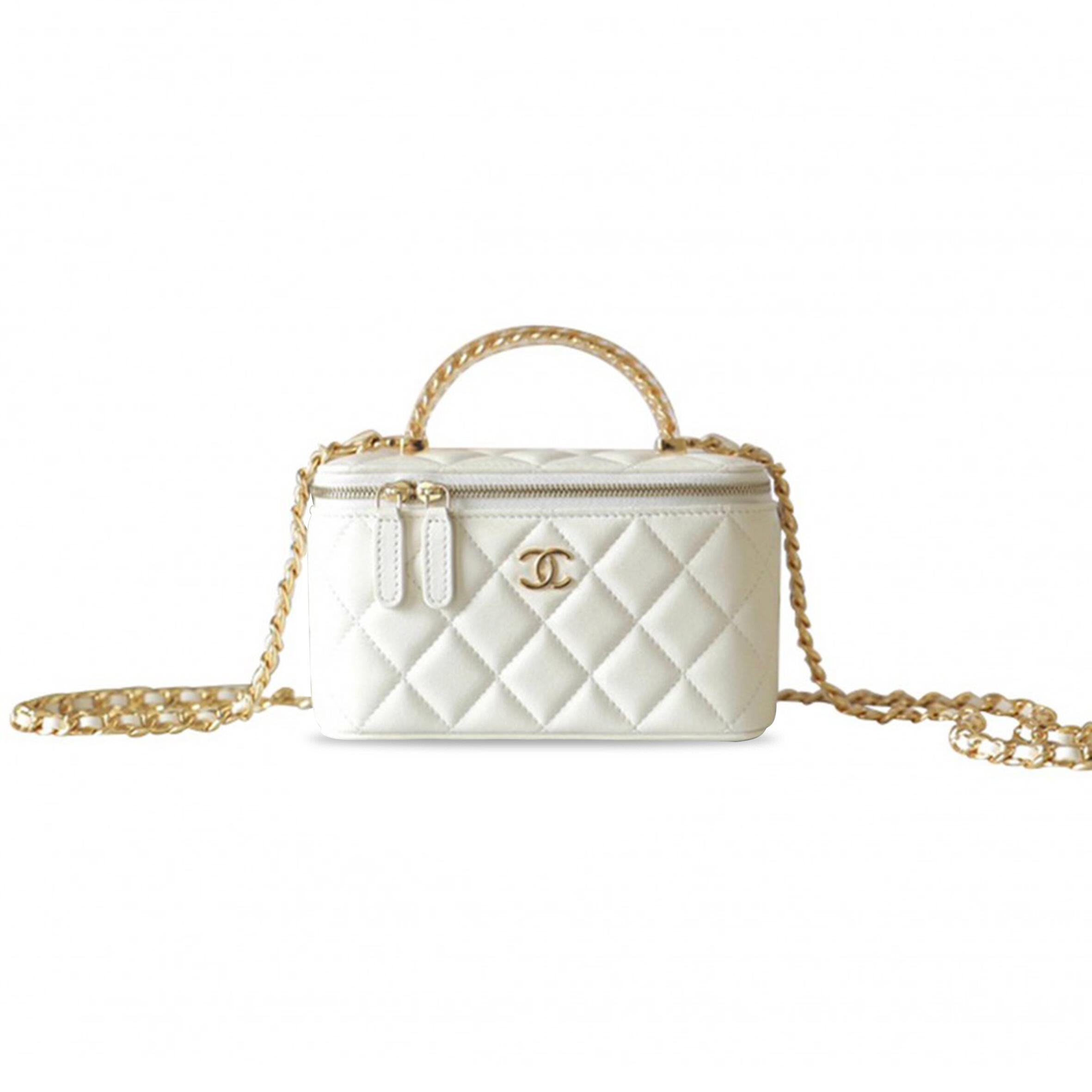 CHANEL MASTER 24S TRANSPARENT HANDLE LONG BOX WHITE AP3768 (17*9.5*7.8cm)